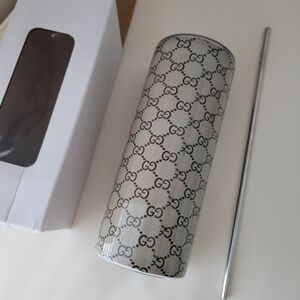 Logo Tumbler with Straw